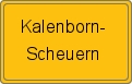 Ortsschild von Kalenborn-Scheuern
