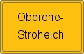 Ortsschild von Oberehe-Stroheich