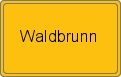 Ortsschild von Waldbrunn