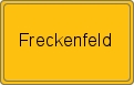 Ortsschild von Freckenfeld
