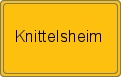 Ortsschild von Knittelsheim