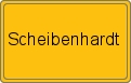 Ortsschild von Scheibenhardt