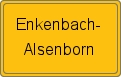 Ortsschild von Enkenbach-Alsenborn