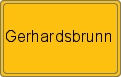 Ortsschild von Gerhardsbrunn