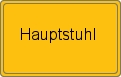 Ortsschild von Hauptstuhl