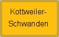 Ortsschild von Kottweiler-Schwanden