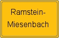 Ortsschild von Ramstein-Miesenbach