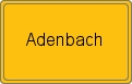 Ortsschild von Adenbach