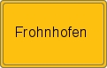 Ortsschild von Frohnhofen