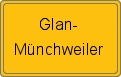 Ortsschild von Glan-Münchweiler
