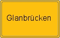 Ortsschild von Glanbrücken