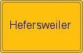 Ortsschild von Hefersweiler