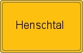 Ortsschild von Henschtal