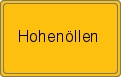 Ortsschild von Hohenöllen
