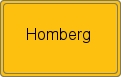 Ortsschild von Homberg