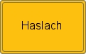 Ortsschild von Haslach