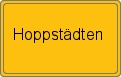 Ortsschild von Hoppstädten