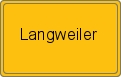 Ortsschild von Langweiler