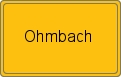 Ortsschild von Ohmbach