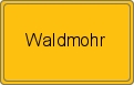 Ortsschild von Waldmohr