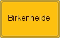 Ortsschild von Birkenheide