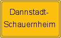 Ortsschild von Dannstadt-Schauernheim