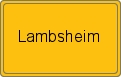Ortsschild von Lambsheim