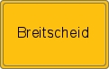 Ortsschild von Breitscheid