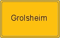 Ortsschild Grolsheim