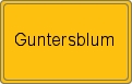 Ortsschild von Guntersblum