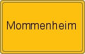 Ortsschild von Mommenheim