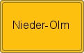 Ortsschild von Nieder-Olm