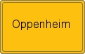 Ortsschild von Oppenheim