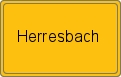 Ortsschild von Herresbach