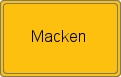 Ortsschild von Macken