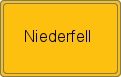 Ortsschild von Niederfell