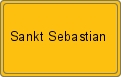 Ortsschild von Sankt Sebastian