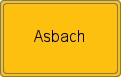 Ortsschild von Asbach