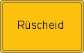 Ortsschild von Rüscheid