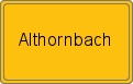 Ortsschild von Althornbach