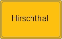 Ortsschild von Hirschthal