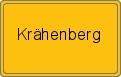 Ortsschild von Krähenberg