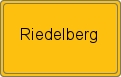 Ortsschild von Riedelberg