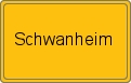 Ortsschild von Schwanheim