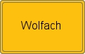 Ortsschild von Wolfach