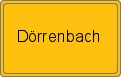 Ortsschild von Dörrenbach