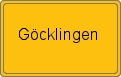 Ortsschild von Göcklingen