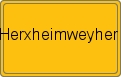 Ortsschild von Herxheimweyher