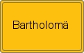 Ortsschild von Bartholomä