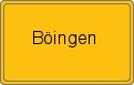 Ortsschild von Böingen